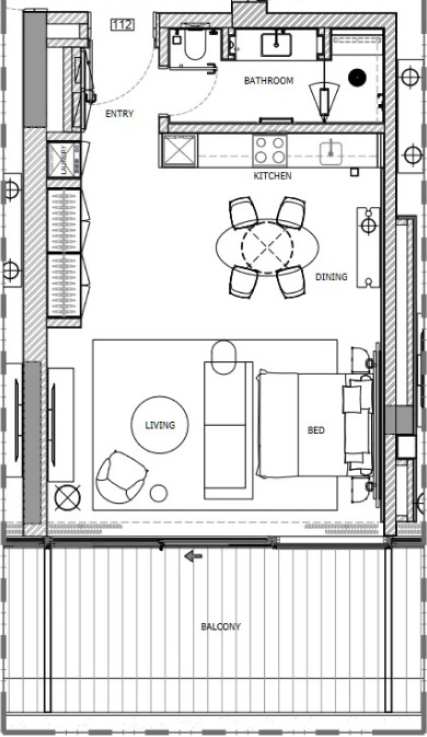 1, 2 & 3 Bedroom Riviera Dubai Apartments Floor Plan